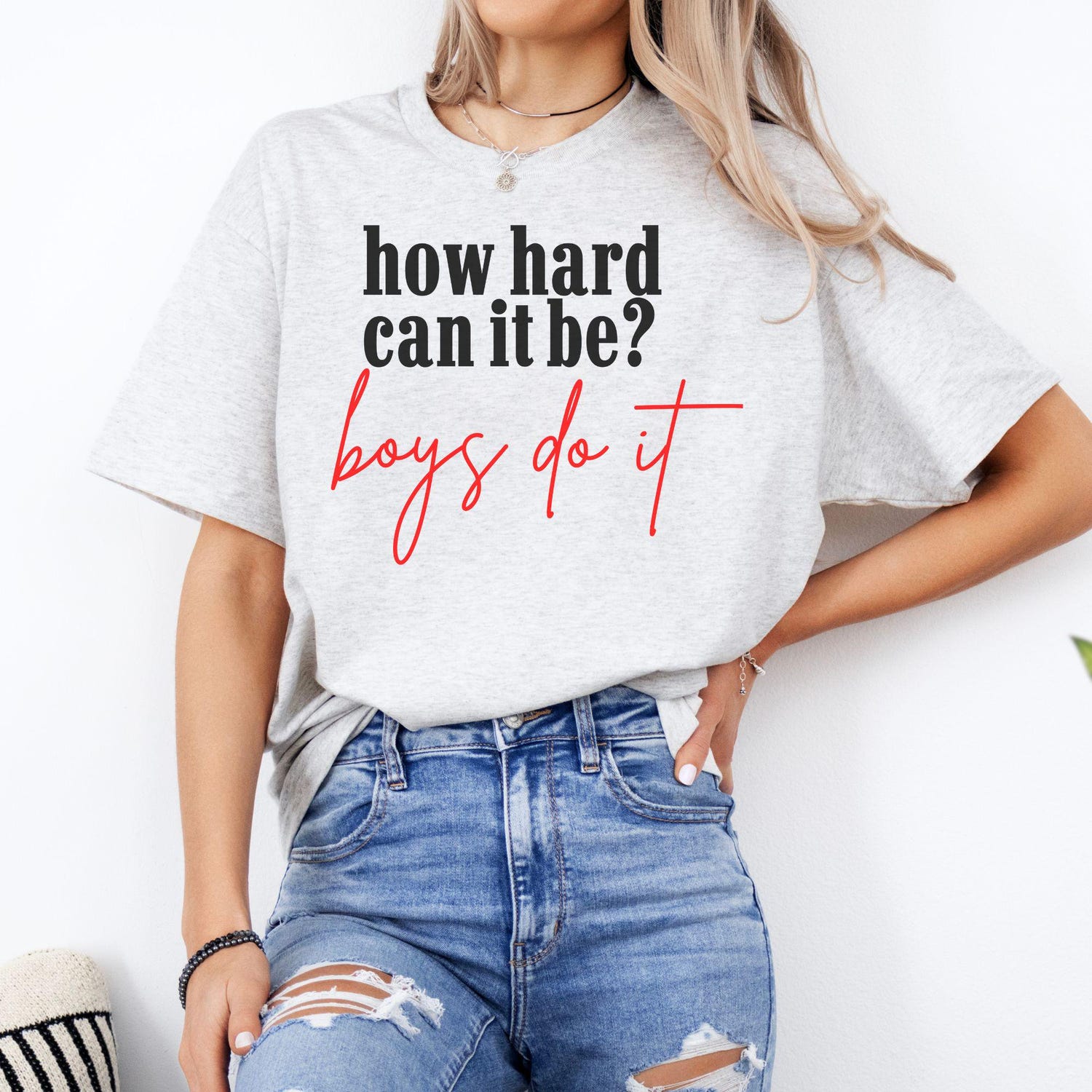 How Hard Can It Be Boys Do It Shirt for Girls Election 2024 Kamala Harris Tee image 2