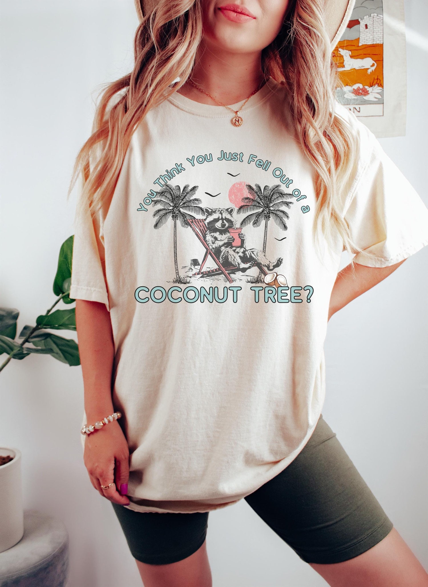 Kamala Harris Meme T-Shirt You Think You Just Fall Out of a Coconut Tree Democrat Shirt image 0