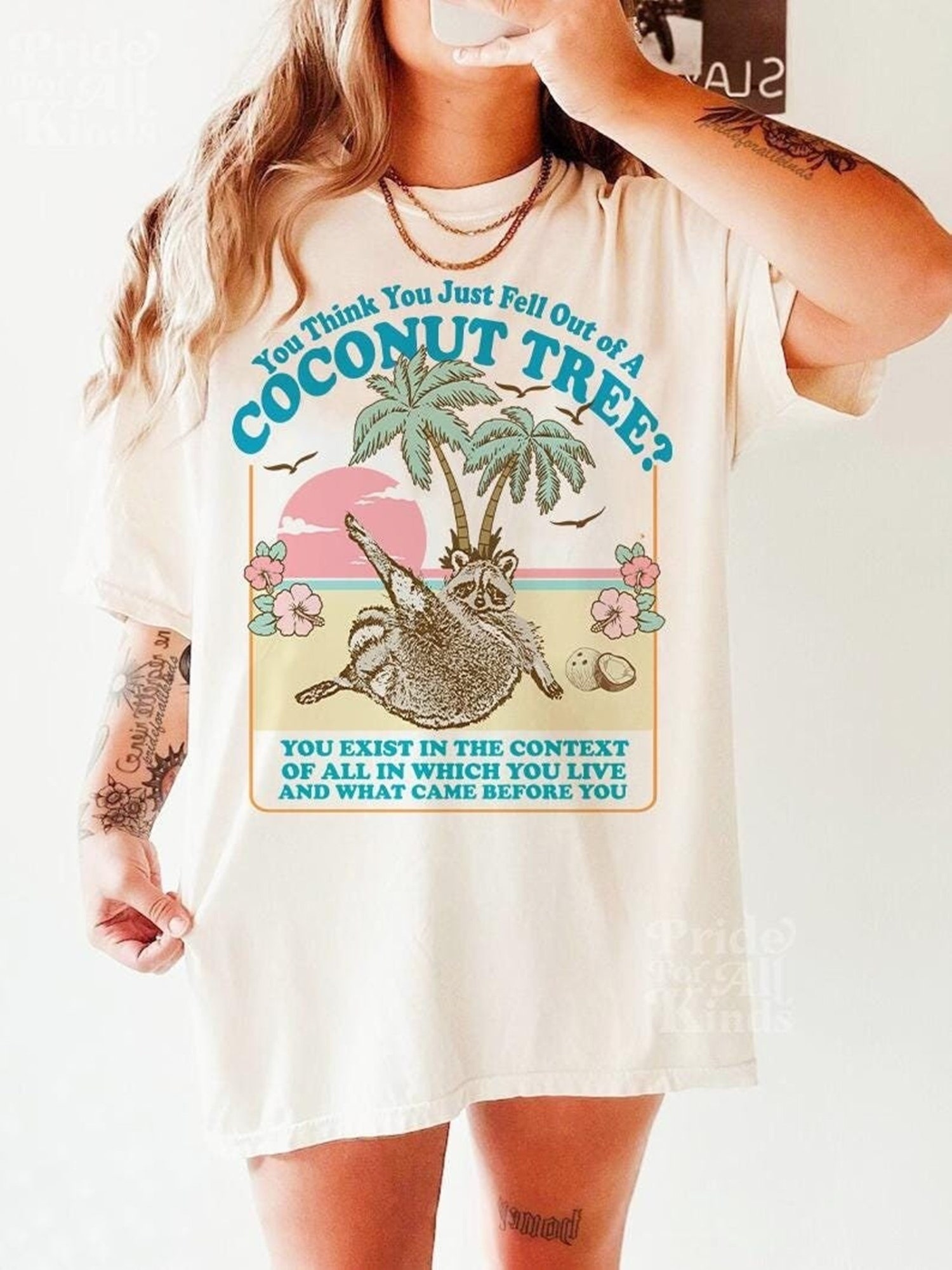 Kamala Harris Coconut Tree Meme Shirt Democratic Humor Tee Political Graphic Shirt image 0