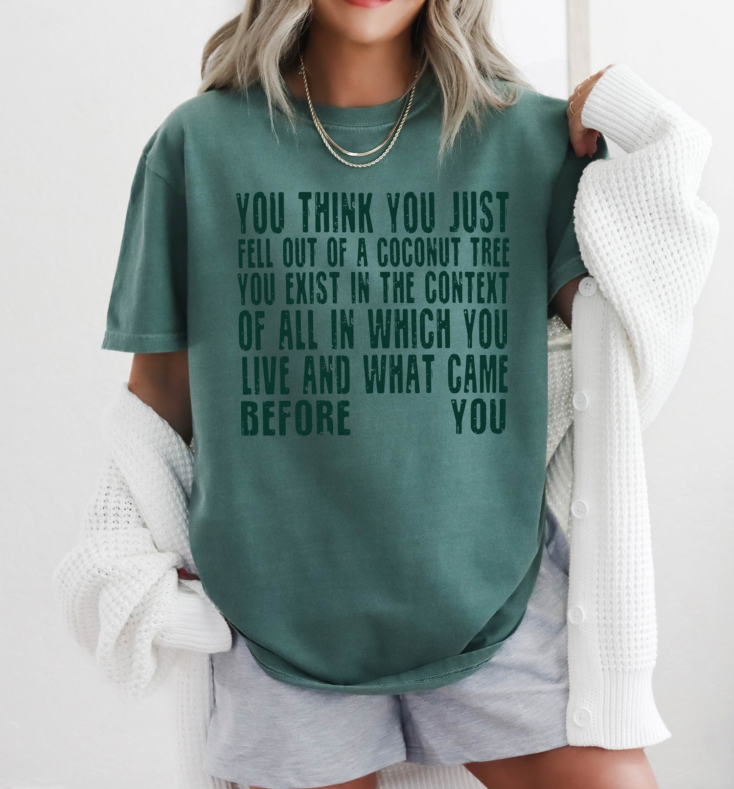 Kamala Harris Shirt Harris 2024 Democrat Tee Coconut Tree Quote image 1