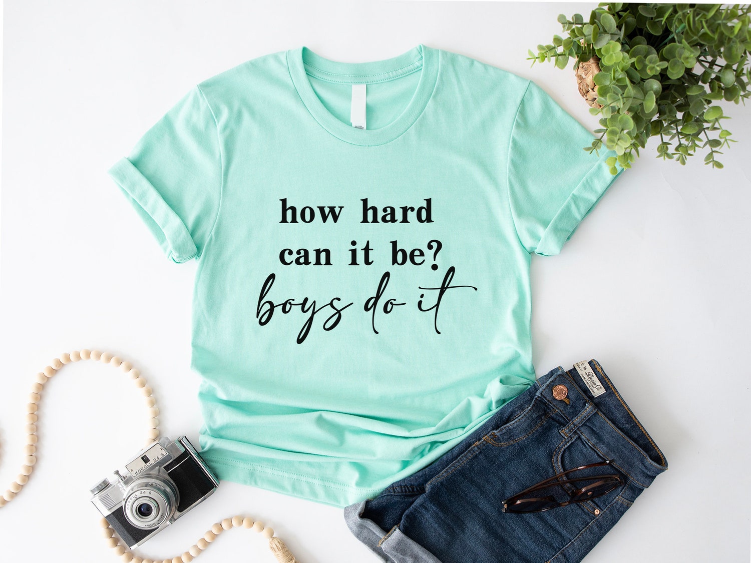 How Hard Can It Be Boys Do It T-Shirt for Girls Election 2024 Kamala Harris Shirt image 2