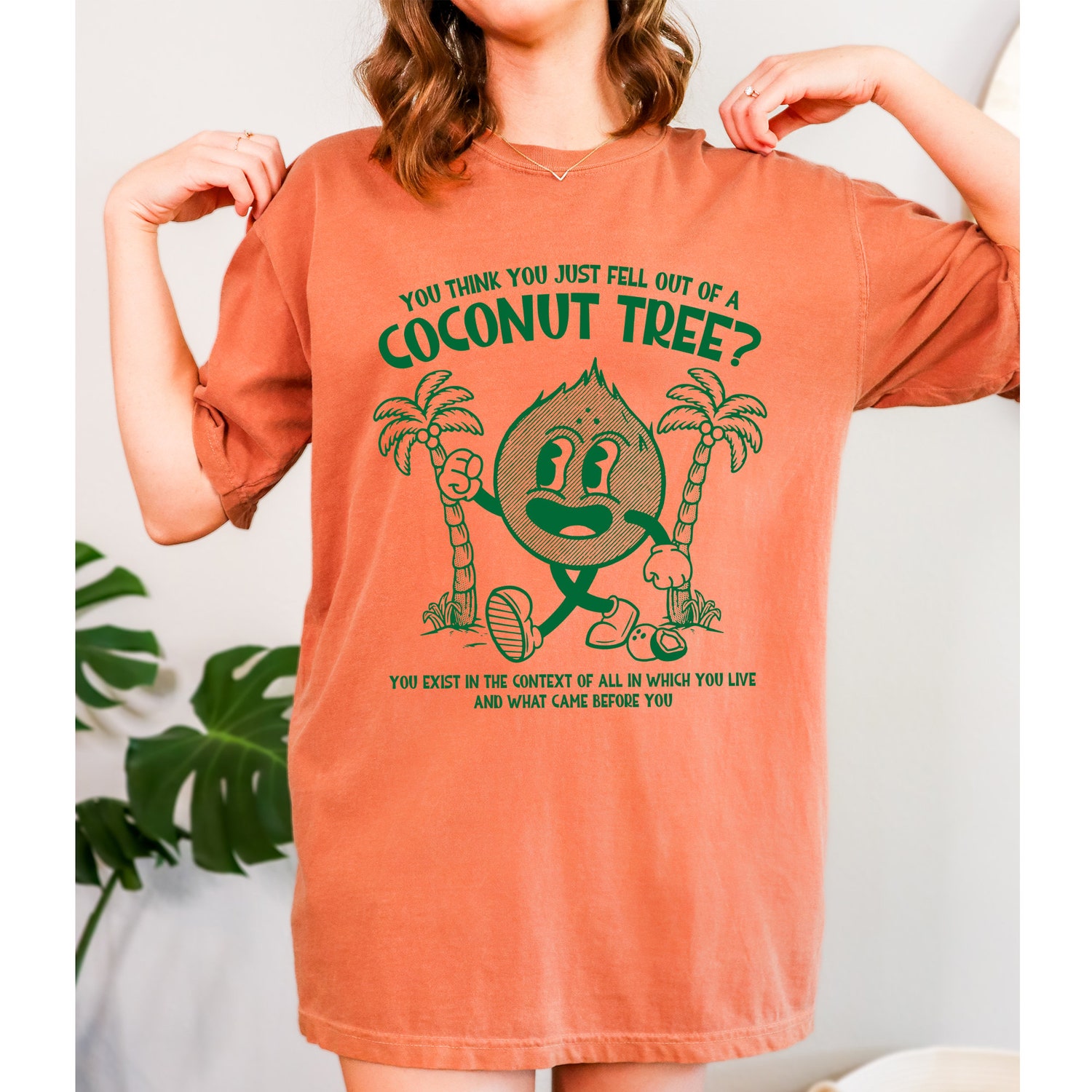 You Think You Just Fell Out Of A Coconut Tree Shirt Madam President 2024 Election Tee Vote Blue Shirt image 5