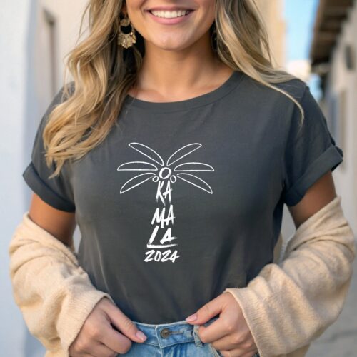 Kamala Coconut Tree 2024 Shirt Modern Minimalist Kamala Harris President Unisex Tee image 0