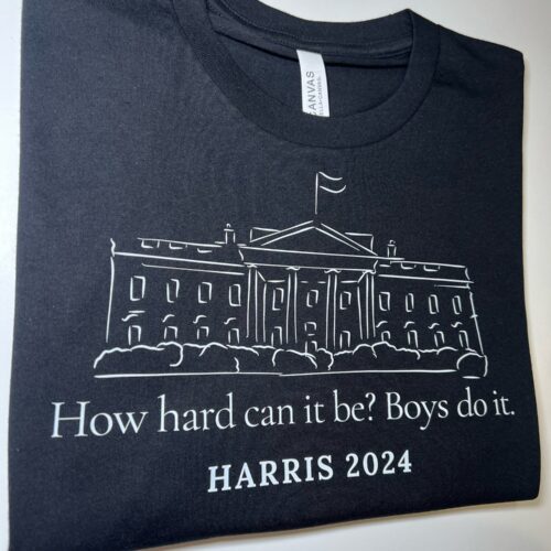 Kamala Harris 2024 Shirt Vote for Women Boys Do It Harris 2024 Madam President Tee image 0