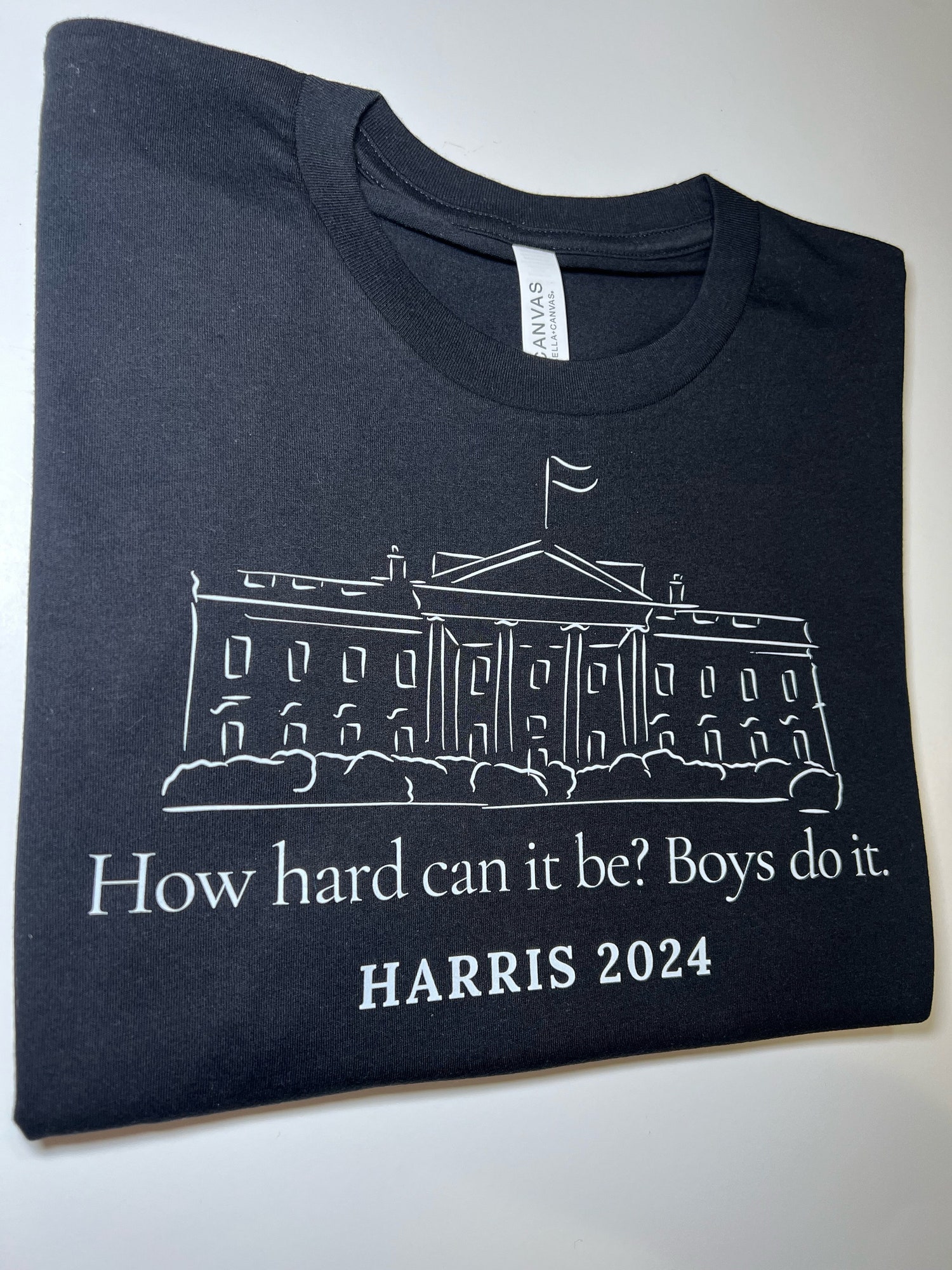 Kamala Harris 2024 Shirt Vote for Women Boys Do It Harris 2024 Madam President Tee image 0