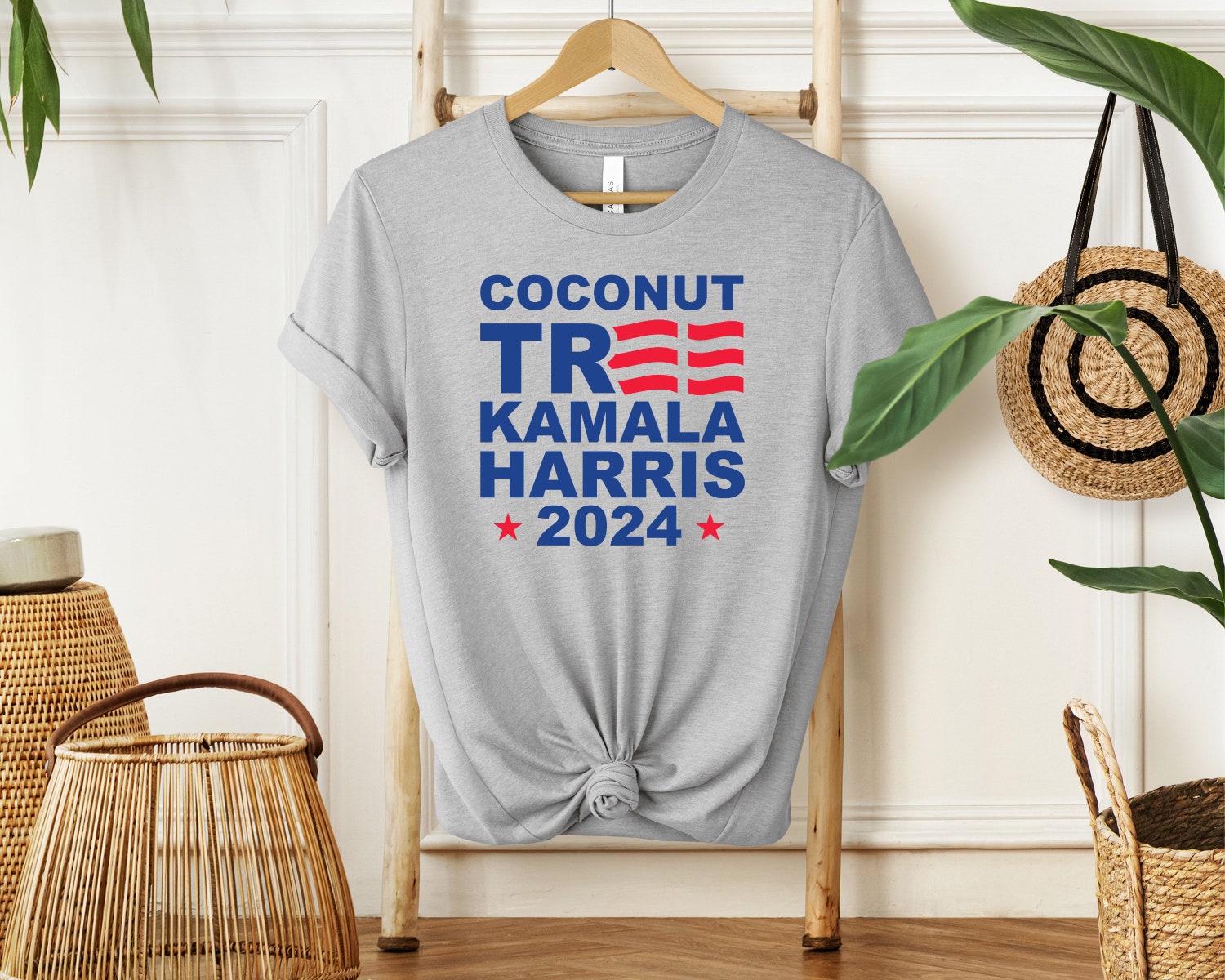 Kamala Harris Shirt You Think You Just Fall Out of a Coconut Tree Anti-Trump Tee image 4