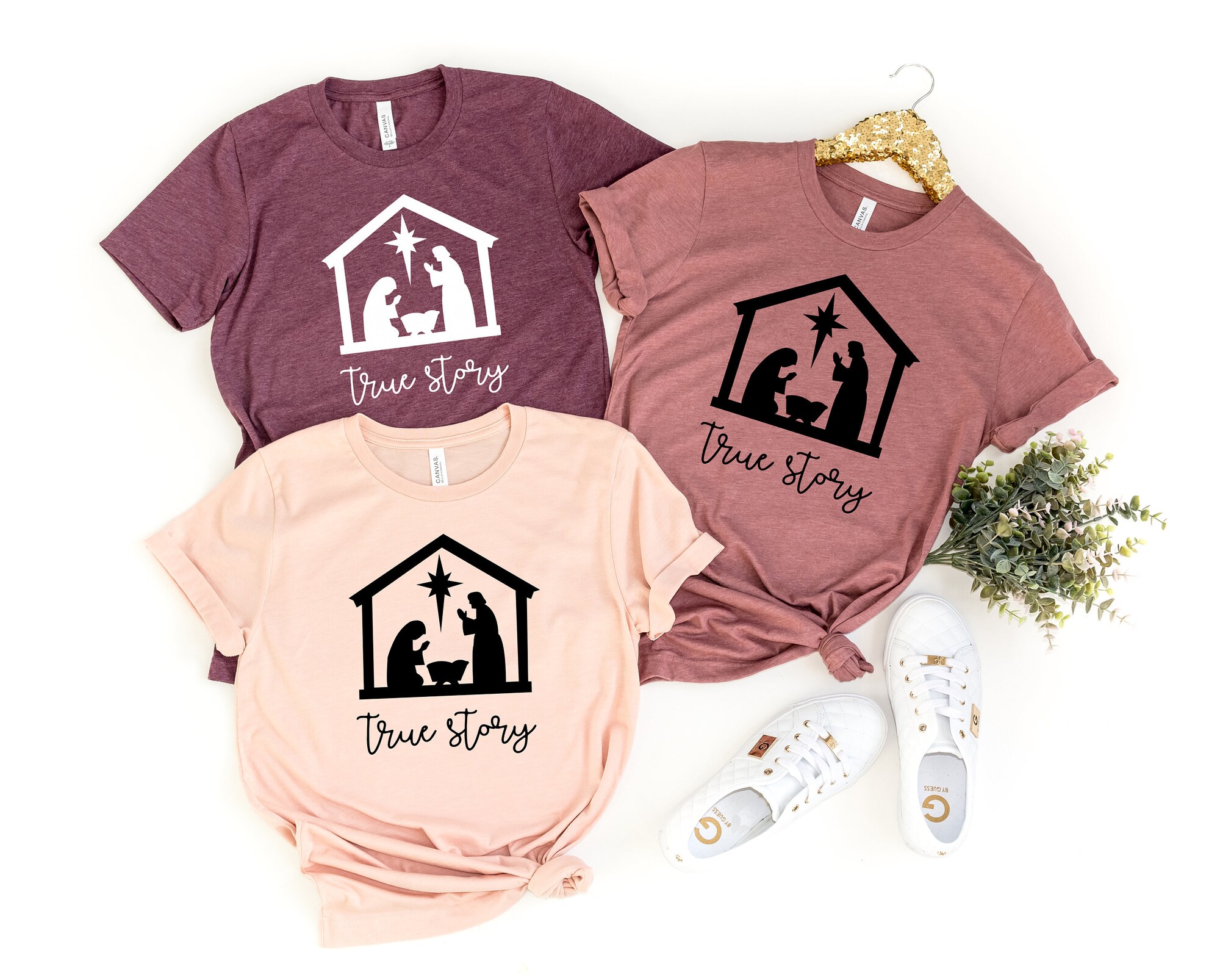 True Story Christmas Nativity Shirt Jesus Shirt image 0