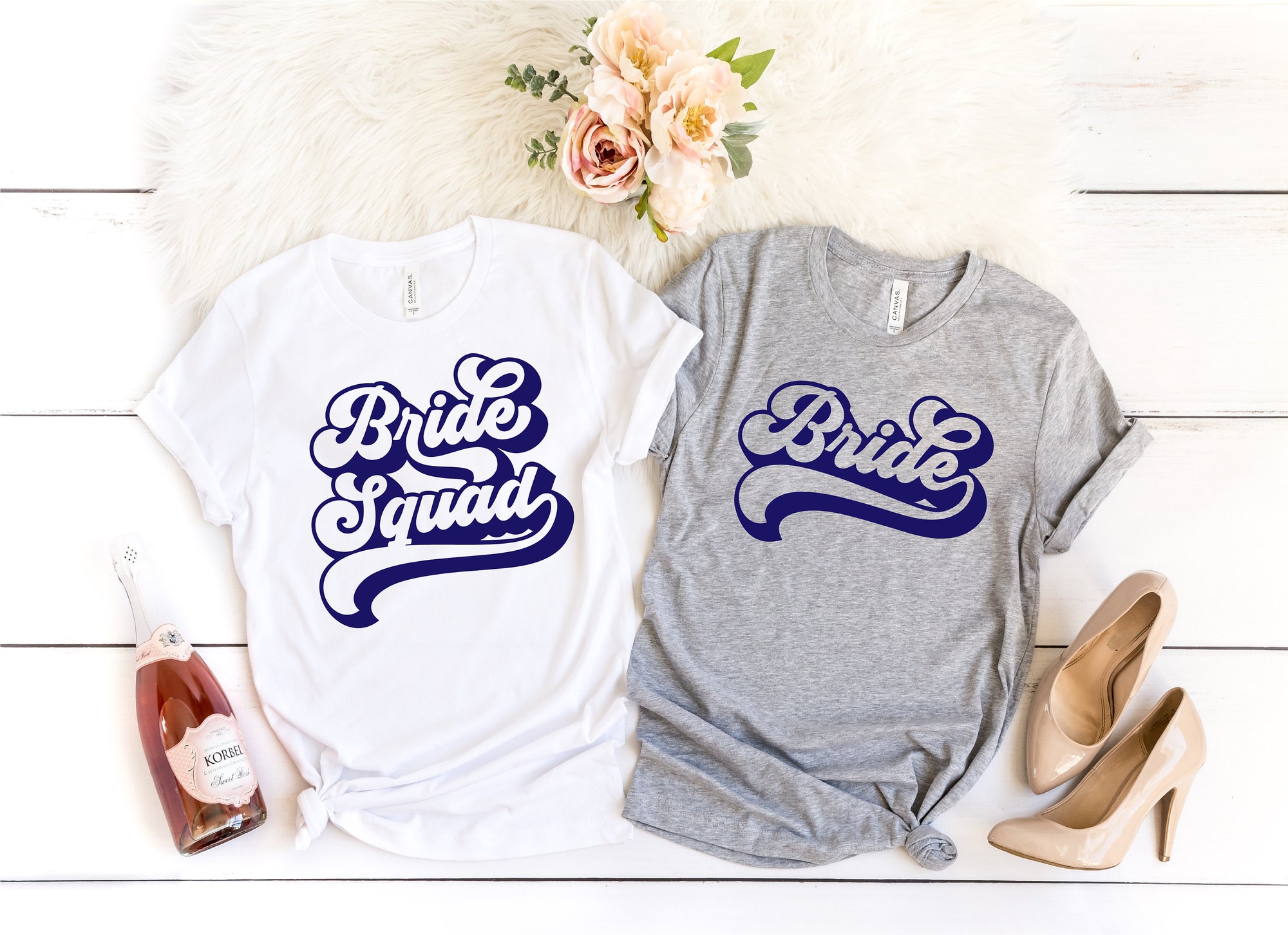 Bachelorette & Bride Squad Shirts Custom Bridal Party Tees image 1