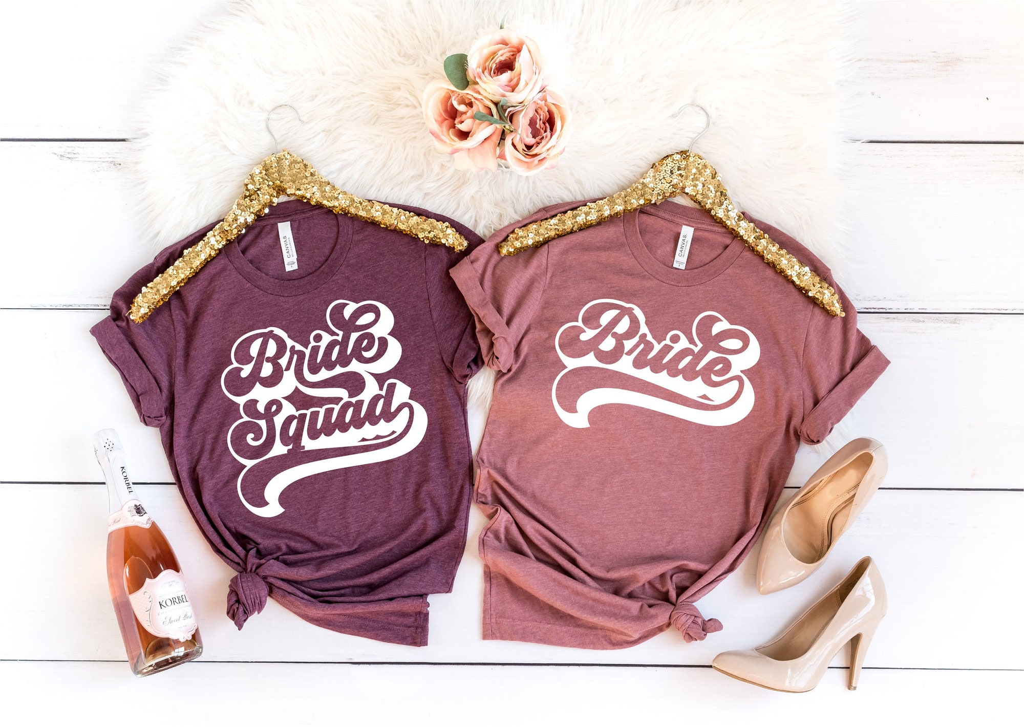 Bachelorette & Bride Squad Shirts Custom Bridal Party Tees image 0