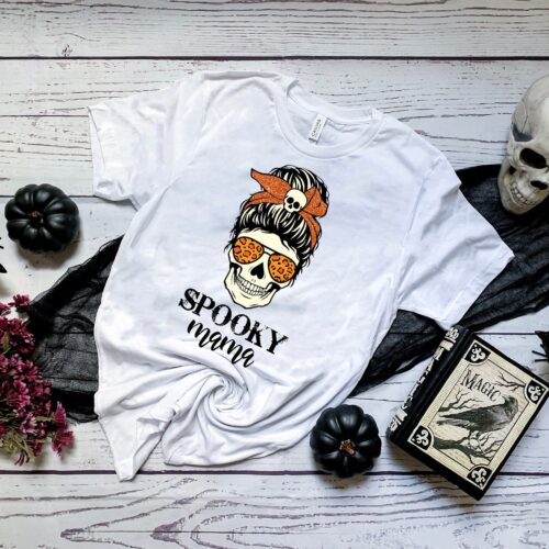 Spooky Mama Halloween Horror Shirt image 0