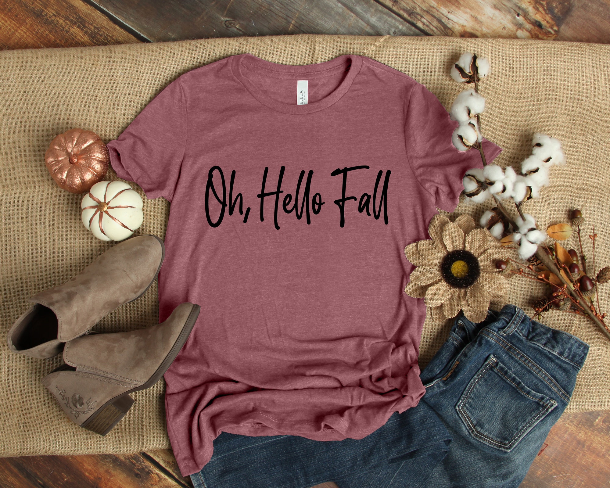 Hello Fall Shirt: Hello Pumpkin Gobble Wobble Thanksgiving image 2