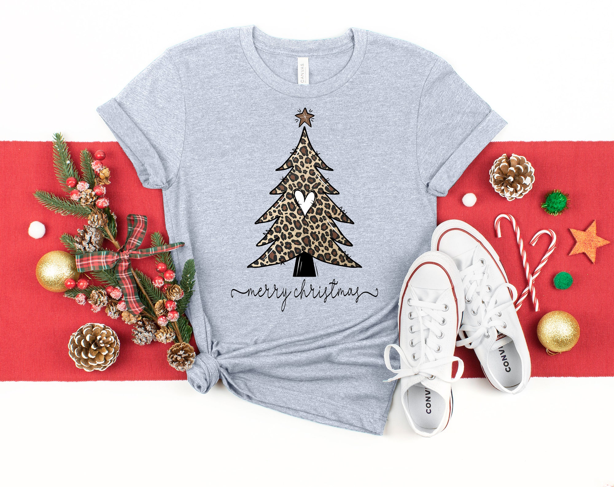 Christmas Tree Shirt | Most Wonderful Time Of The Year Family Tee image 1