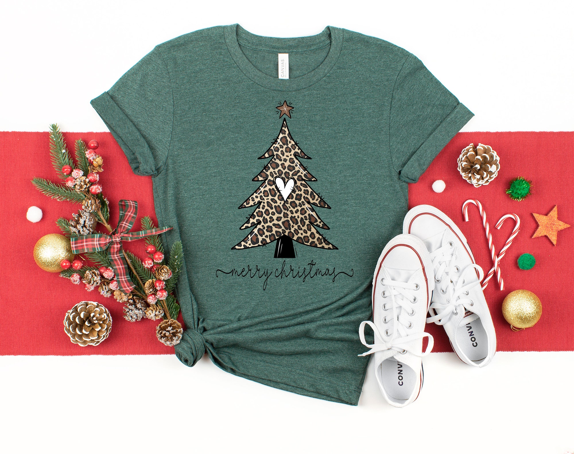 Christmas Tree Shirt | Most Wonderful Time Of The Year Family Tee image 2