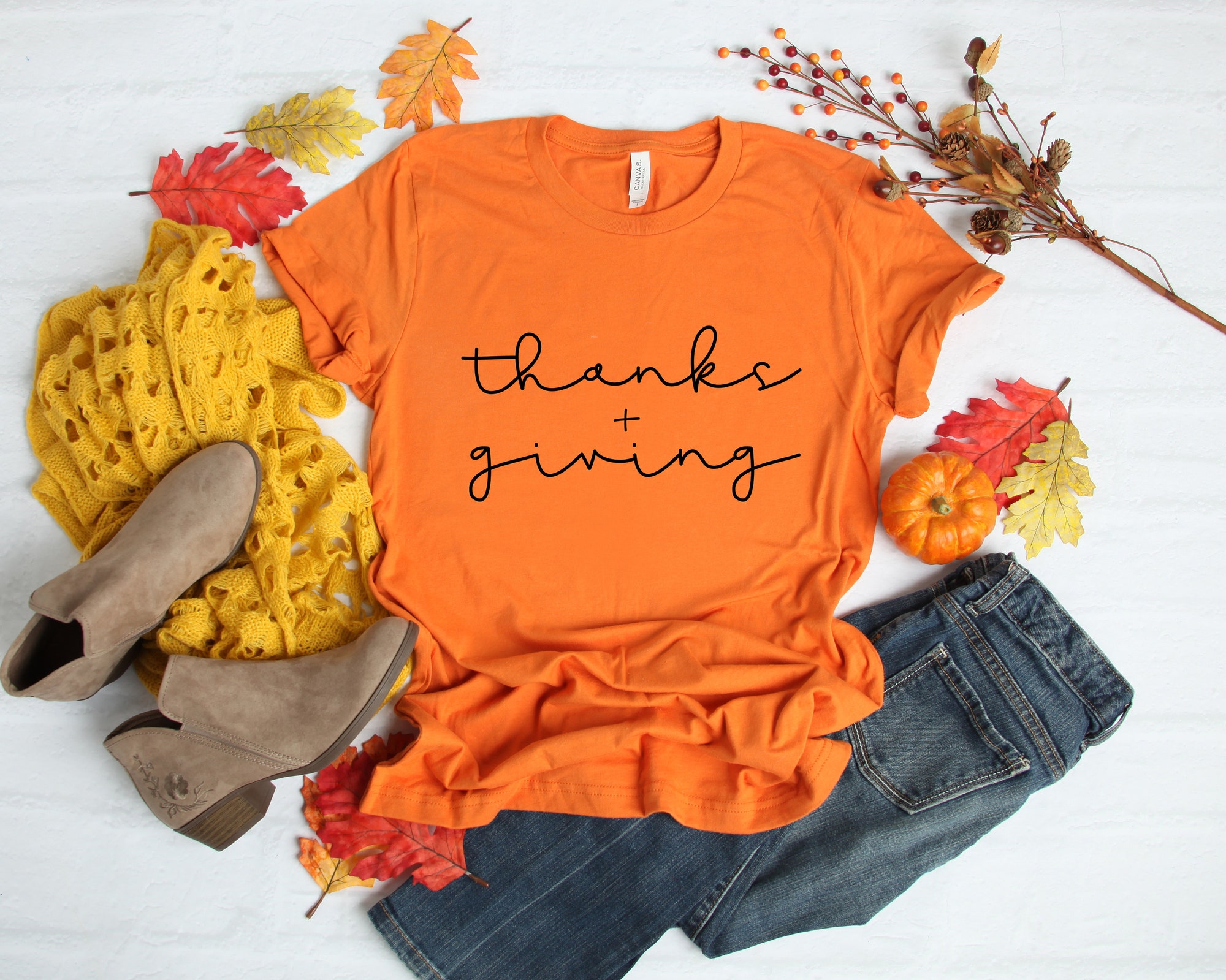 Thanks Plus Giving Shirt: Thanksgiving Tee Thankful Fall Pumpkin Blessed Family image 2