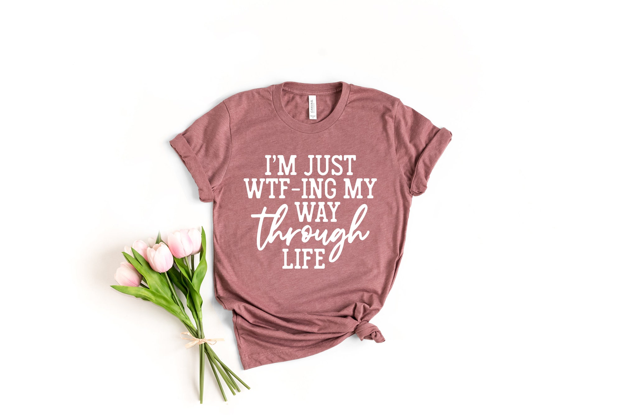 I Am Just Wtf-ing My Way Through Life Thanksgiving Shirt image 0