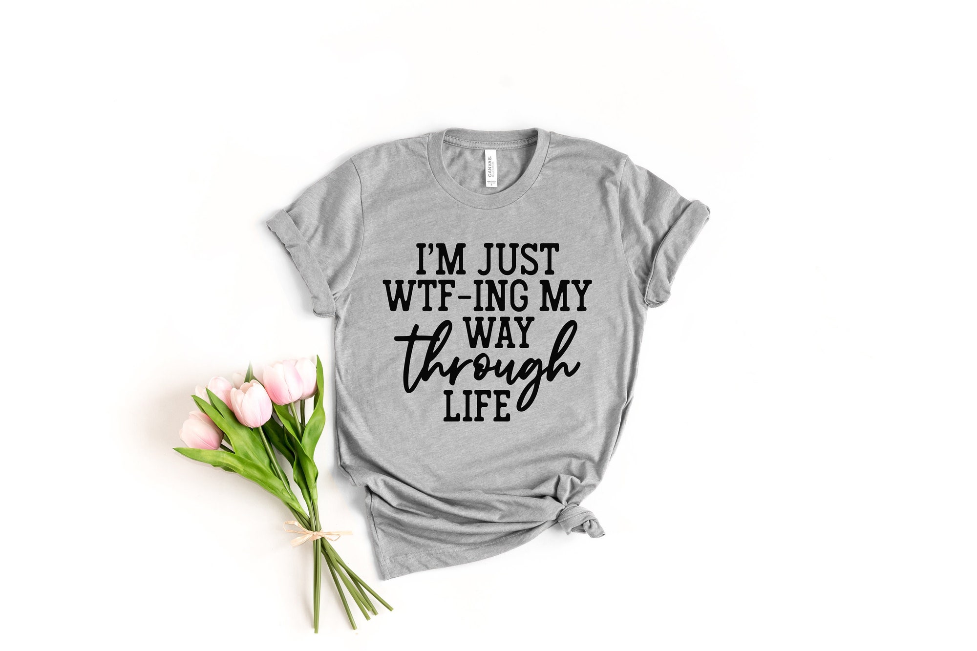 I Am Just Wtf-ing My Way Through Life Thanksgiving Shirt image 1