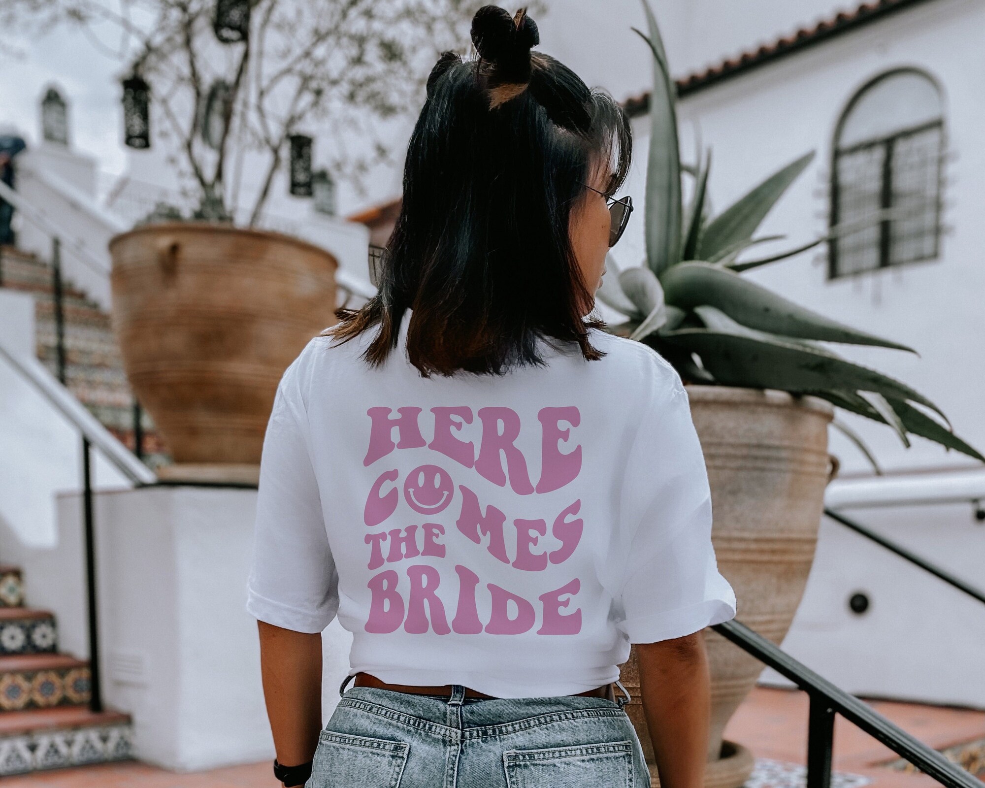 Y2K Retro Bride Shirt - Trendy Bachelorette Party Tee image 0