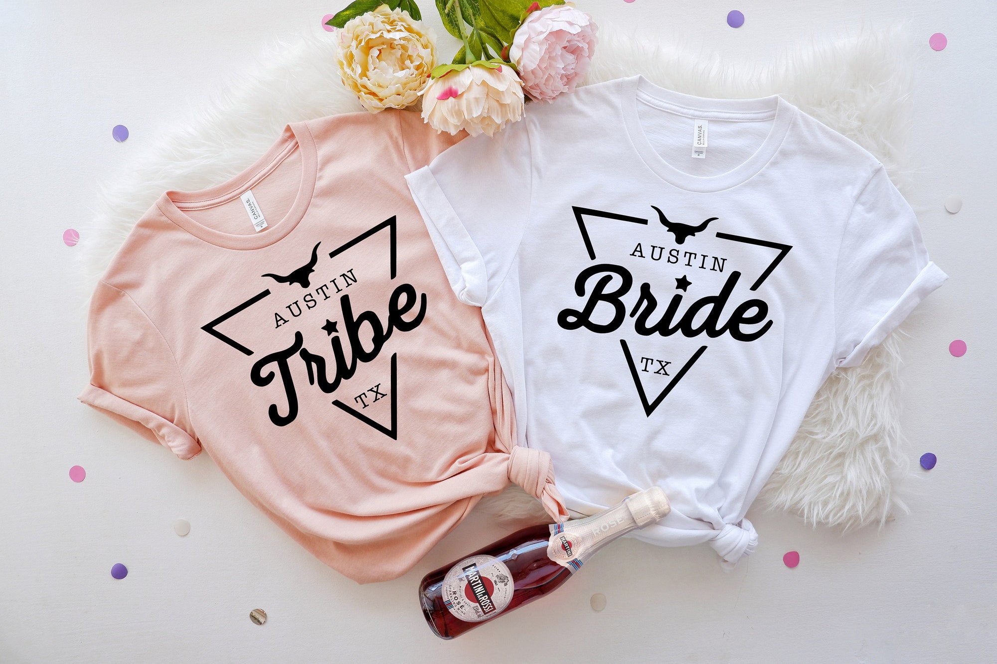 Austin Bride & Tribe Tees: Bachelorette Party Bride To Be & Wedding Shirts image 1