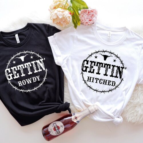 Country Bachelorette: Getting Rowdy & Team Bride Shirts Wedding Gifts image 0