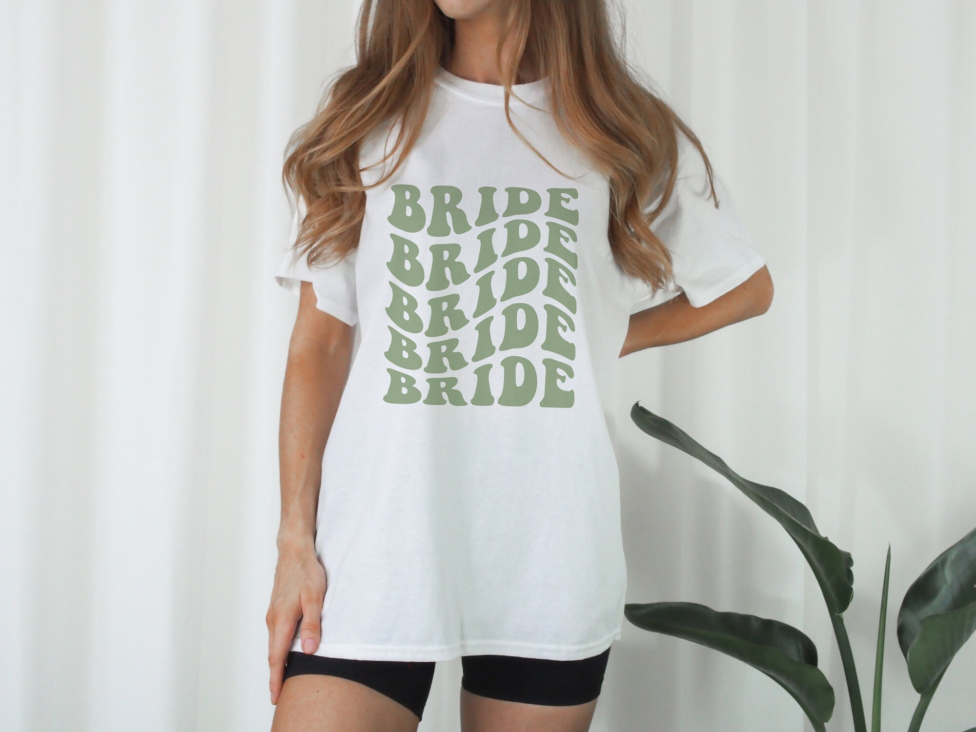 Retro Bride Shirt - Boho Themed Bachelorette Party Tee image 0
