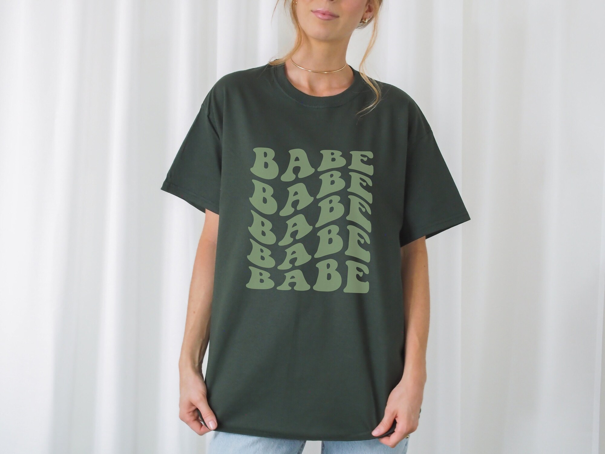 Bachelorette Party Boho Bridesmaid Babe Shirt - Trendy Retro Bridal Party Tee image 0