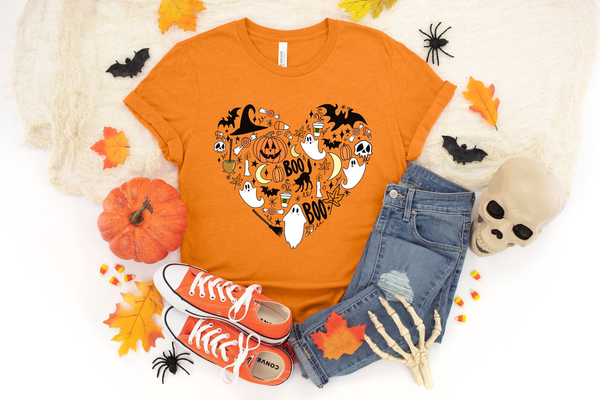 Halloween Doodles Cute Theme Shirt image 0