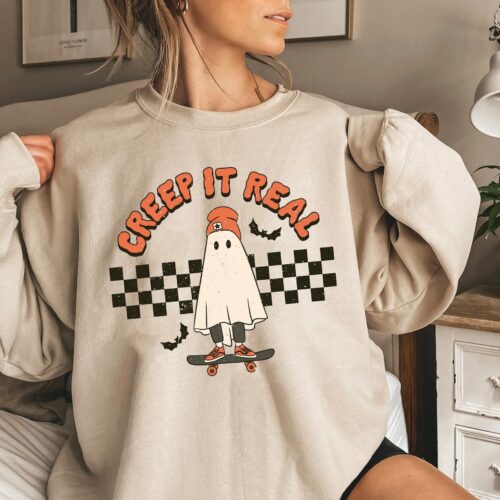 Creep It Real Halloween Sweatshirt image 0