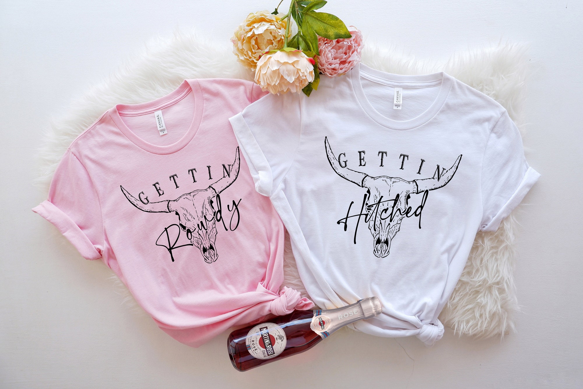 Western Bachelorette Party: Getting Hitched & Bride Shirts image 3