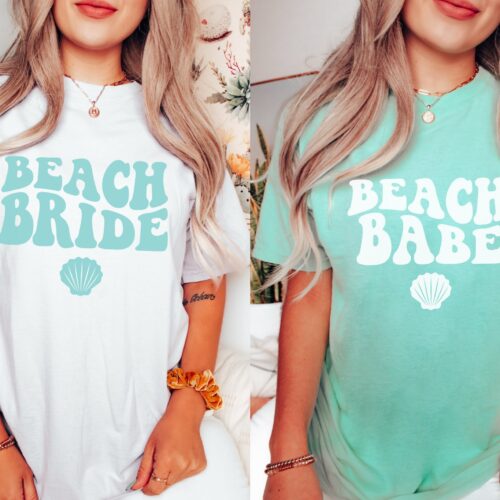 Beach Bachelorette: Miami Tees Bride & Babe Tops SD Party Gifts image 0