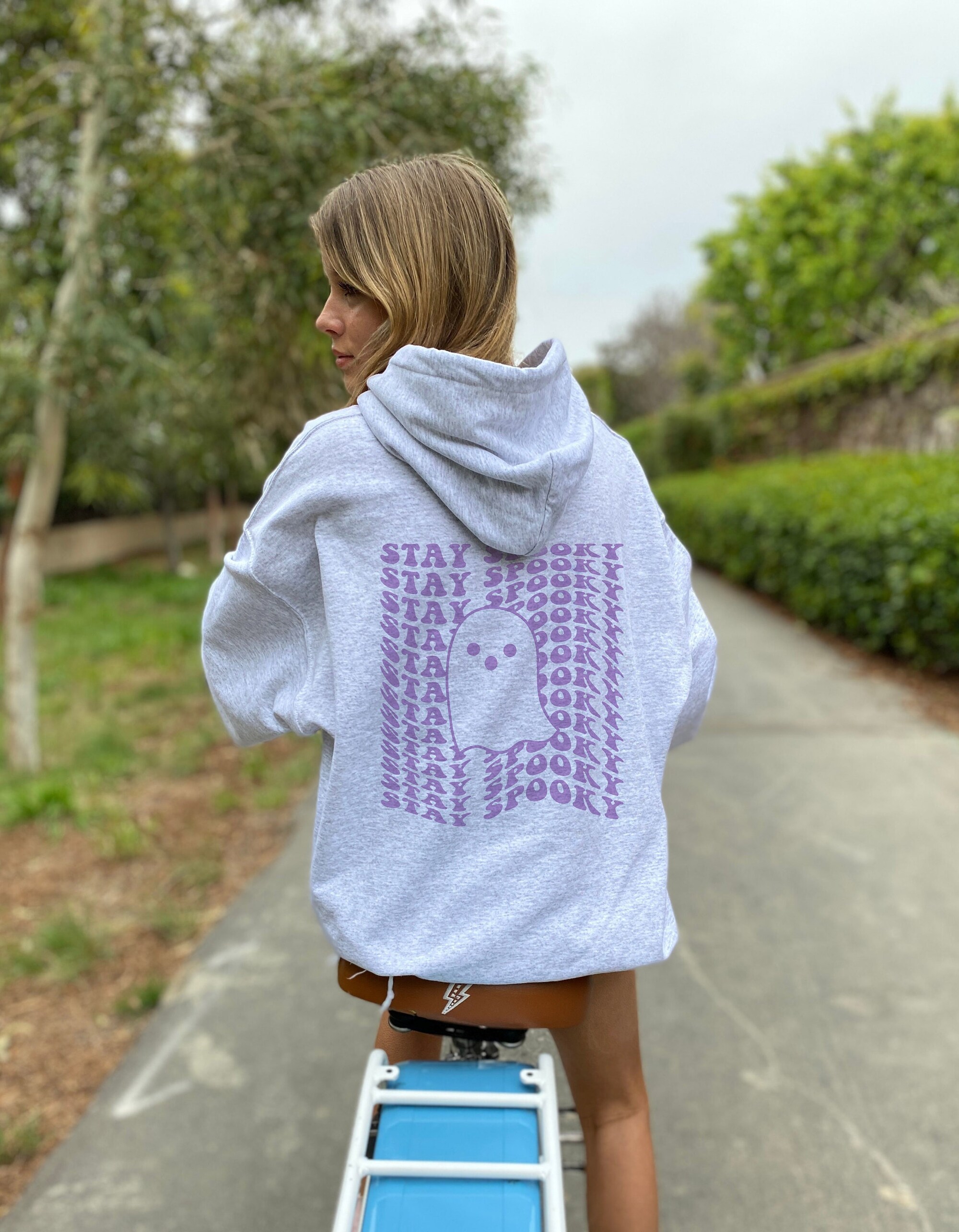 Trendy Spooky Ghost Hoodie - Retro Y2K Halloween & Fall Wear image 0