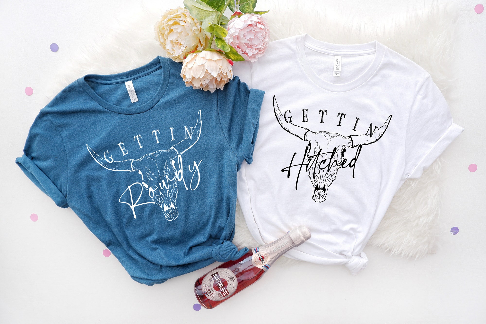 Western Bachelorette Party: Getting Hitched & Bride Shirts image 2