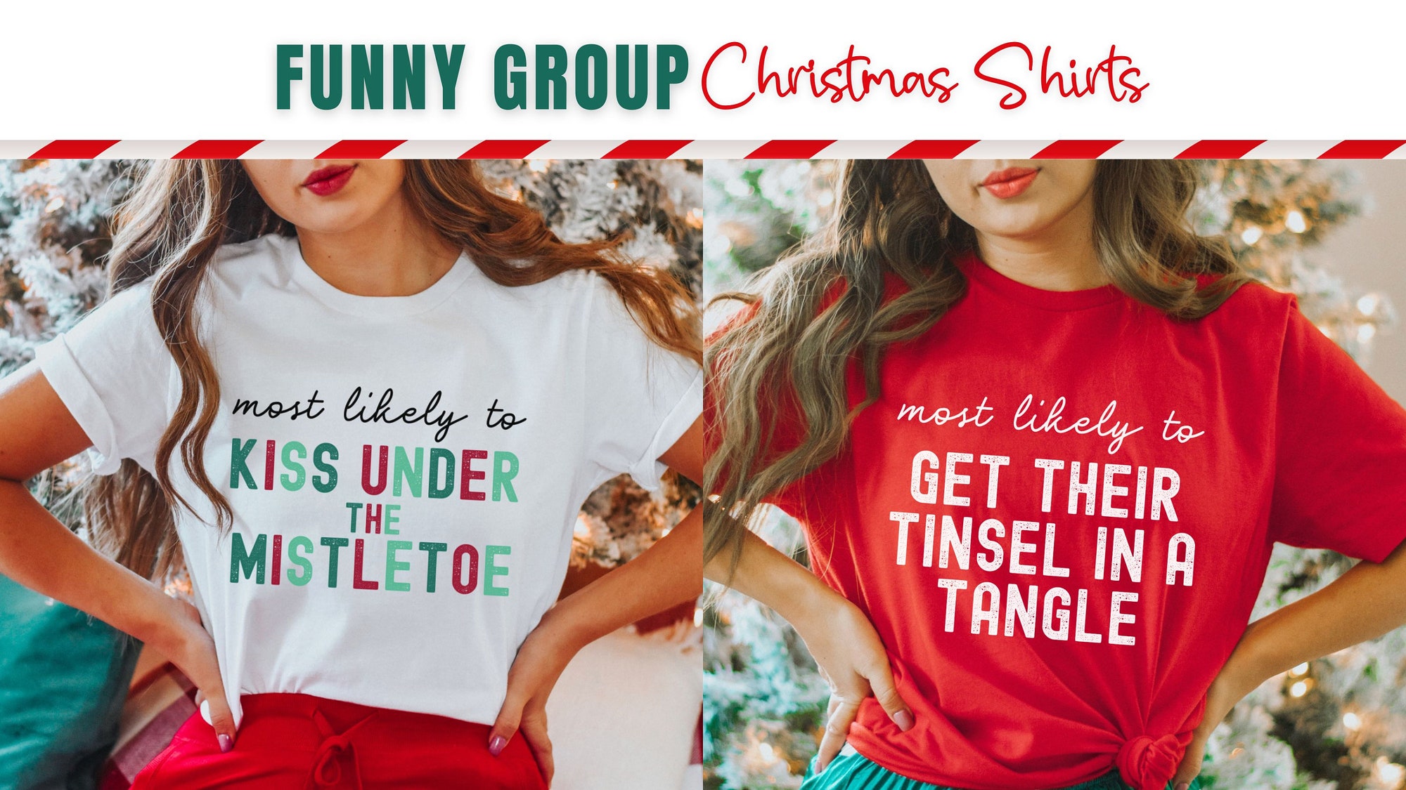 Family & Group Xmas Tees: Funny Work Party Matching Shirts image 3