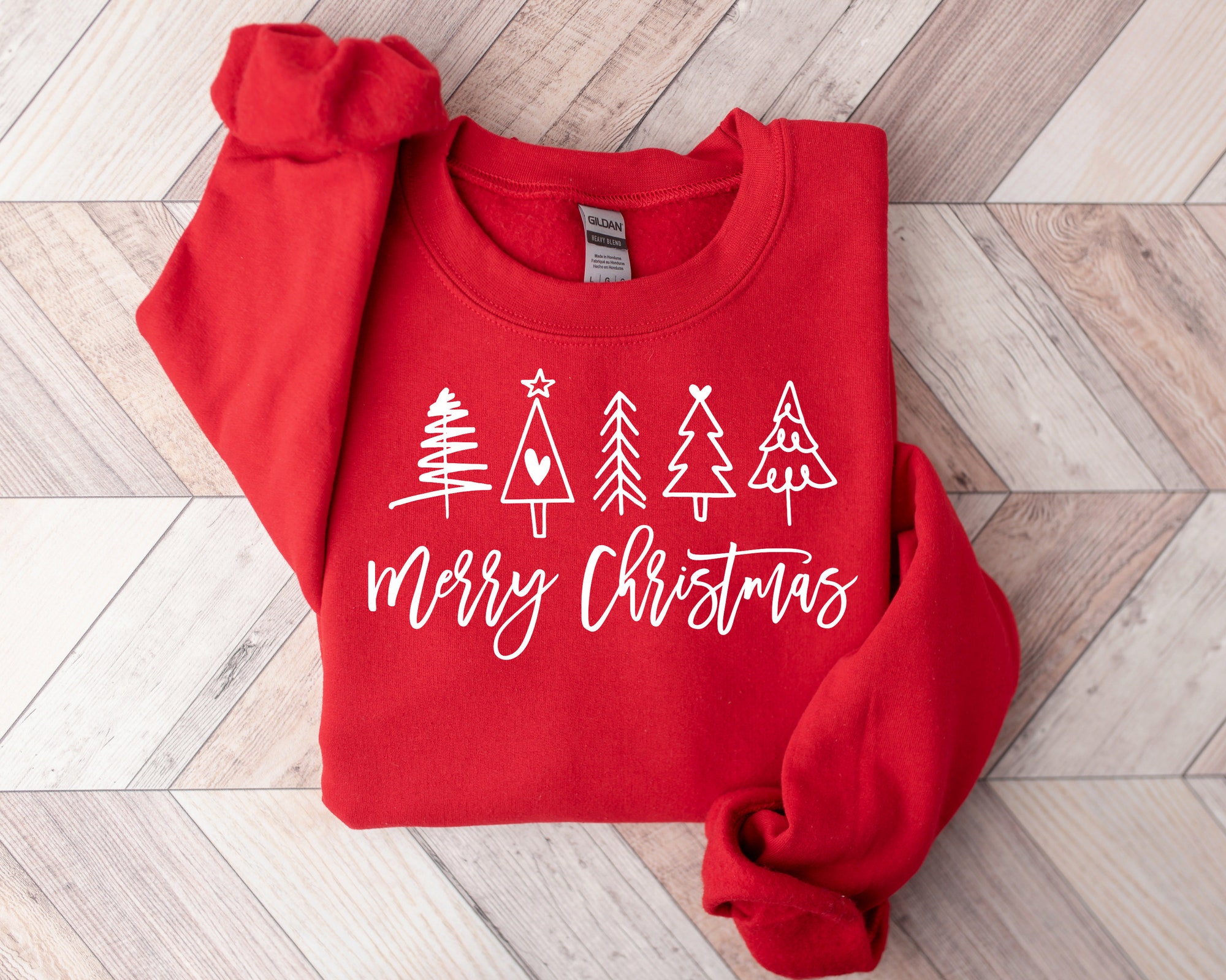 Christmas Trees Shirt | Cute Christmas Tee image 1