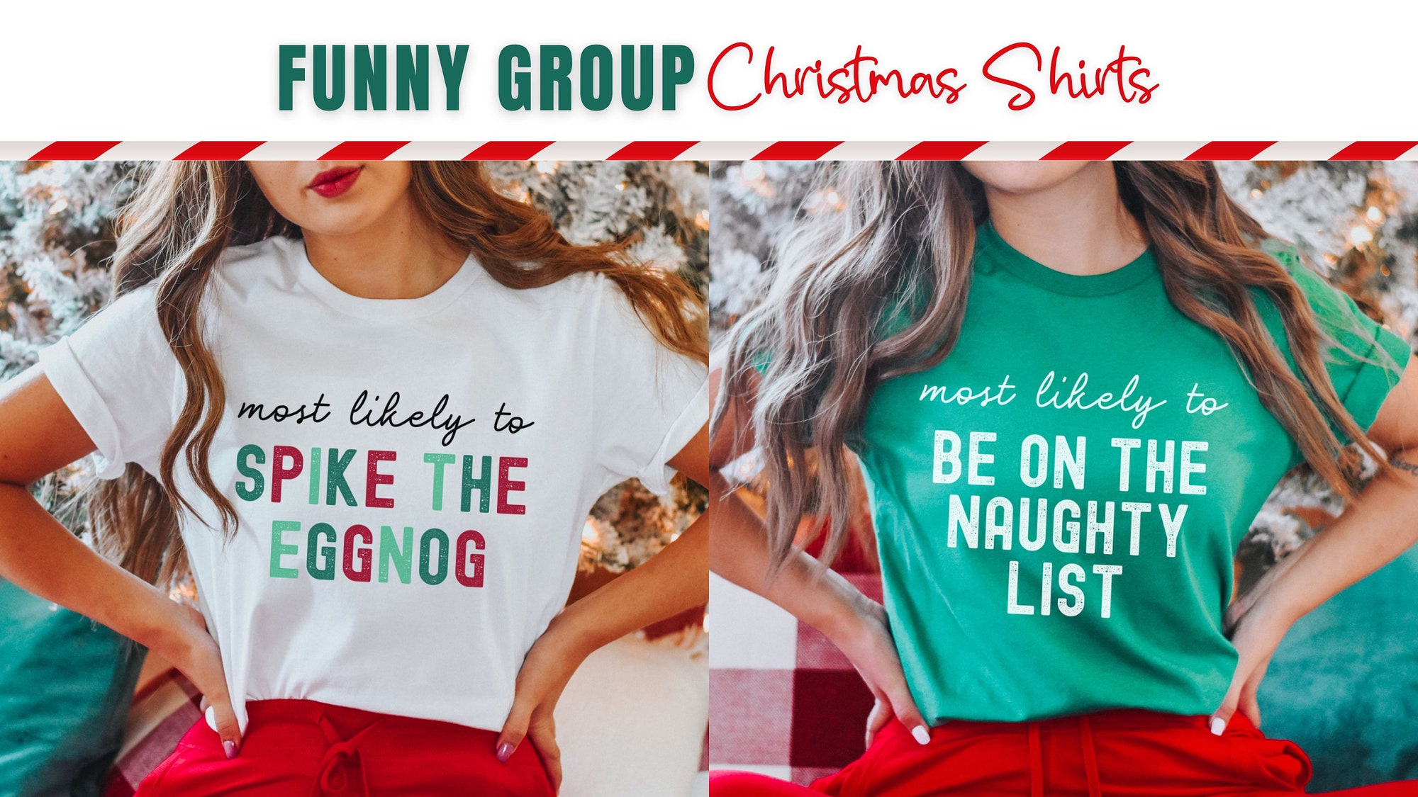 Family & Group Xmas Tees: Funny Work Party Matching Shirts image 4