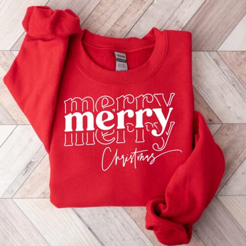 Merry Christmas Shirt | Christmas Family T-shirt image 0