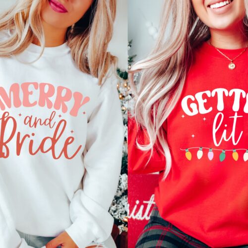 Xmas Bach Party Shirts: Winter Sweatshirt for Bride & Bridesmaids image 0