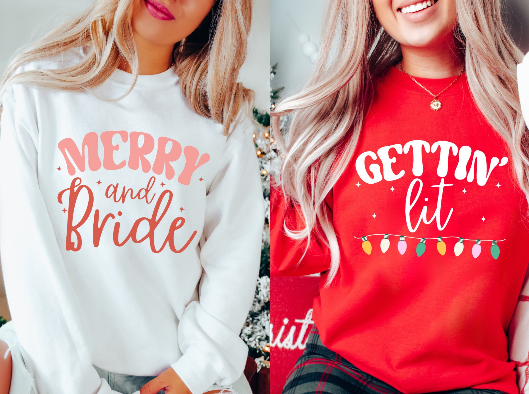 Xmas Bach Party Shirts: Winter Sweatshirt for Bride & Bridesmaids image 0