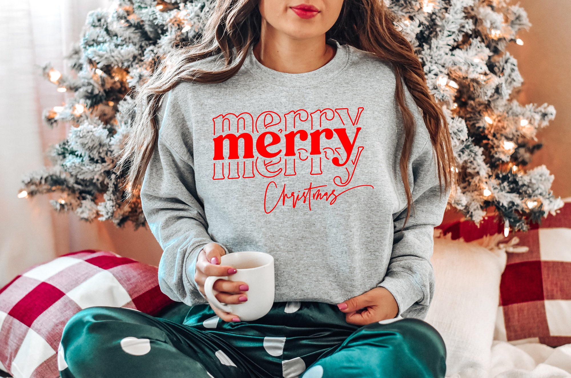 Merry Christmas Shirt | Christmas Family T-shirt image 1