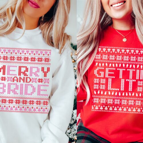 Xmas Bachelorette: Ugly Sweater & Sweatshirts for Bride & Bridesmaids image 0