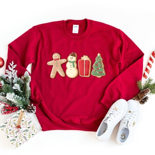 Christmas Gingerbread Cookies Sweatshirt: Family Matching Gift image 0