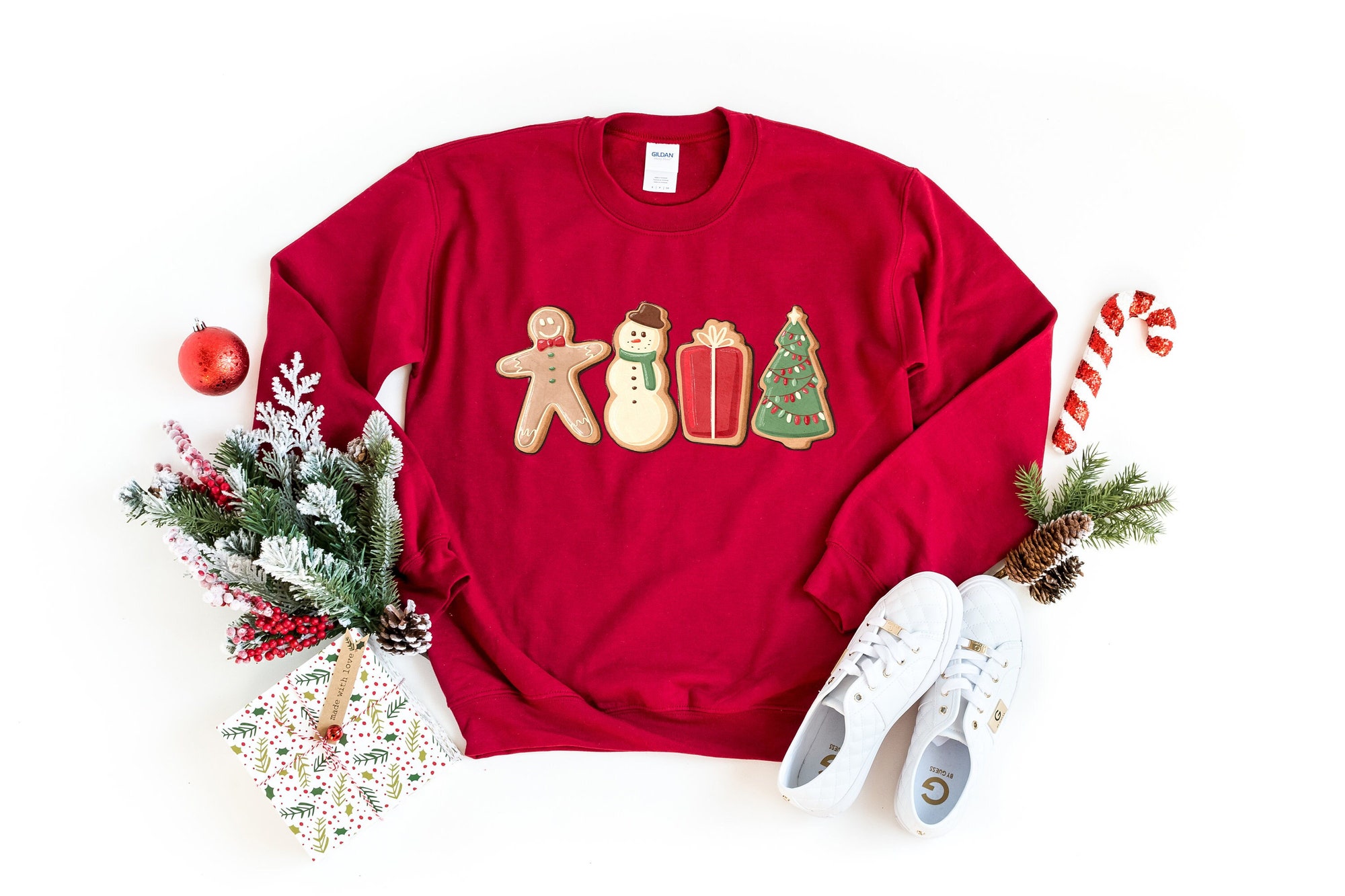 Christmas Gingerbread Cookies Sweatshirt: Family Matching Gift image 0