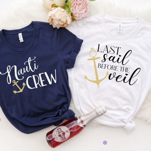 Nauti Bachelorette Shirts: Last Sail Before Veil & Cruise Party image 0