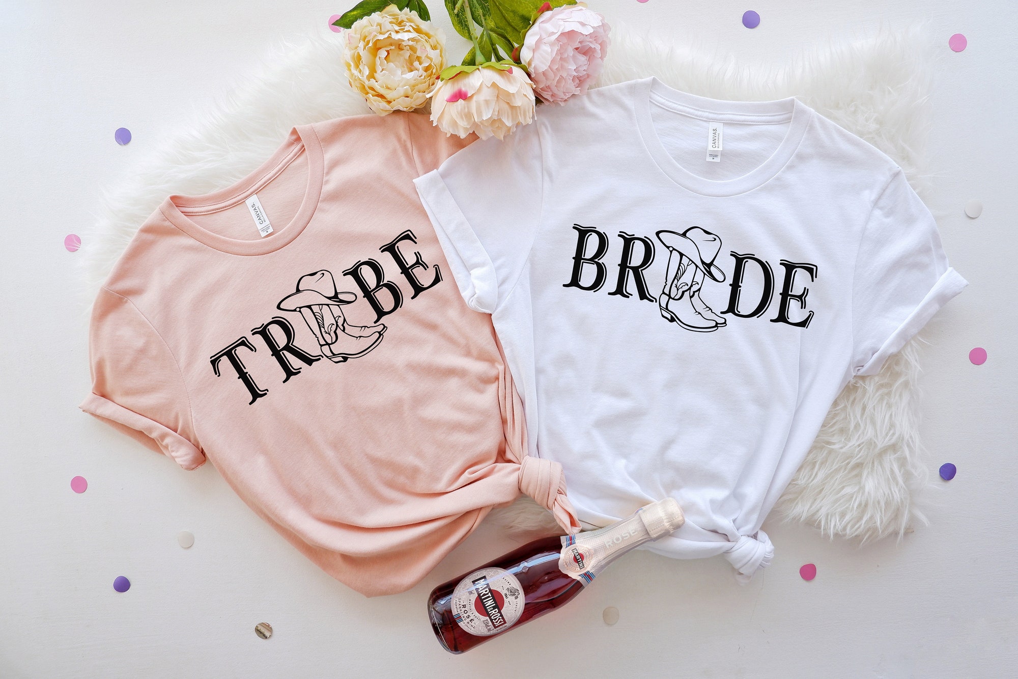 Bride Tribe Western Bachelorette Party Favors Wedding Nash Bash Country Team Bride Shirt image 3