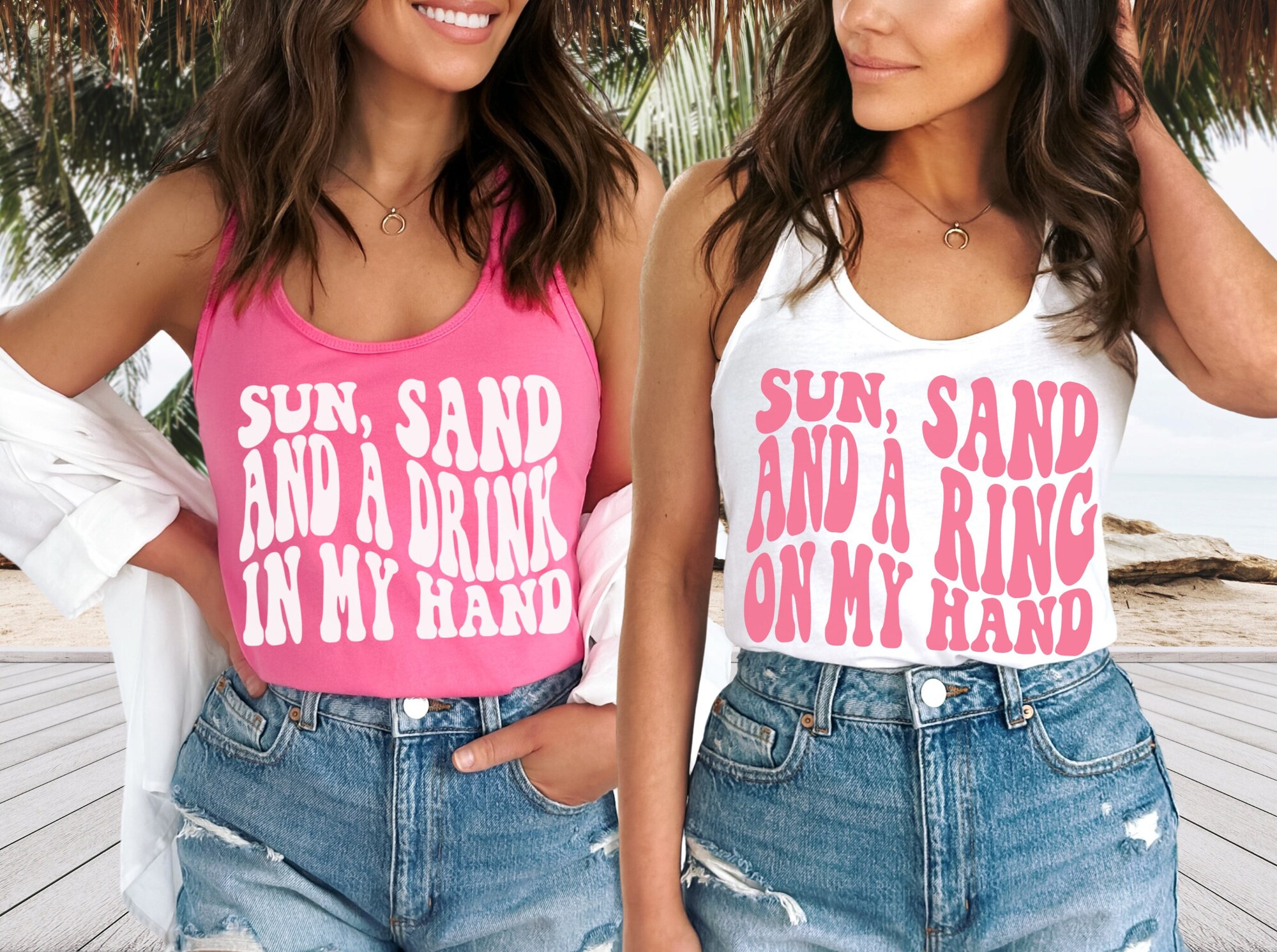 Miami Beach Bachelorette: Tanks Favors & Bride Shirts for Parties image 1