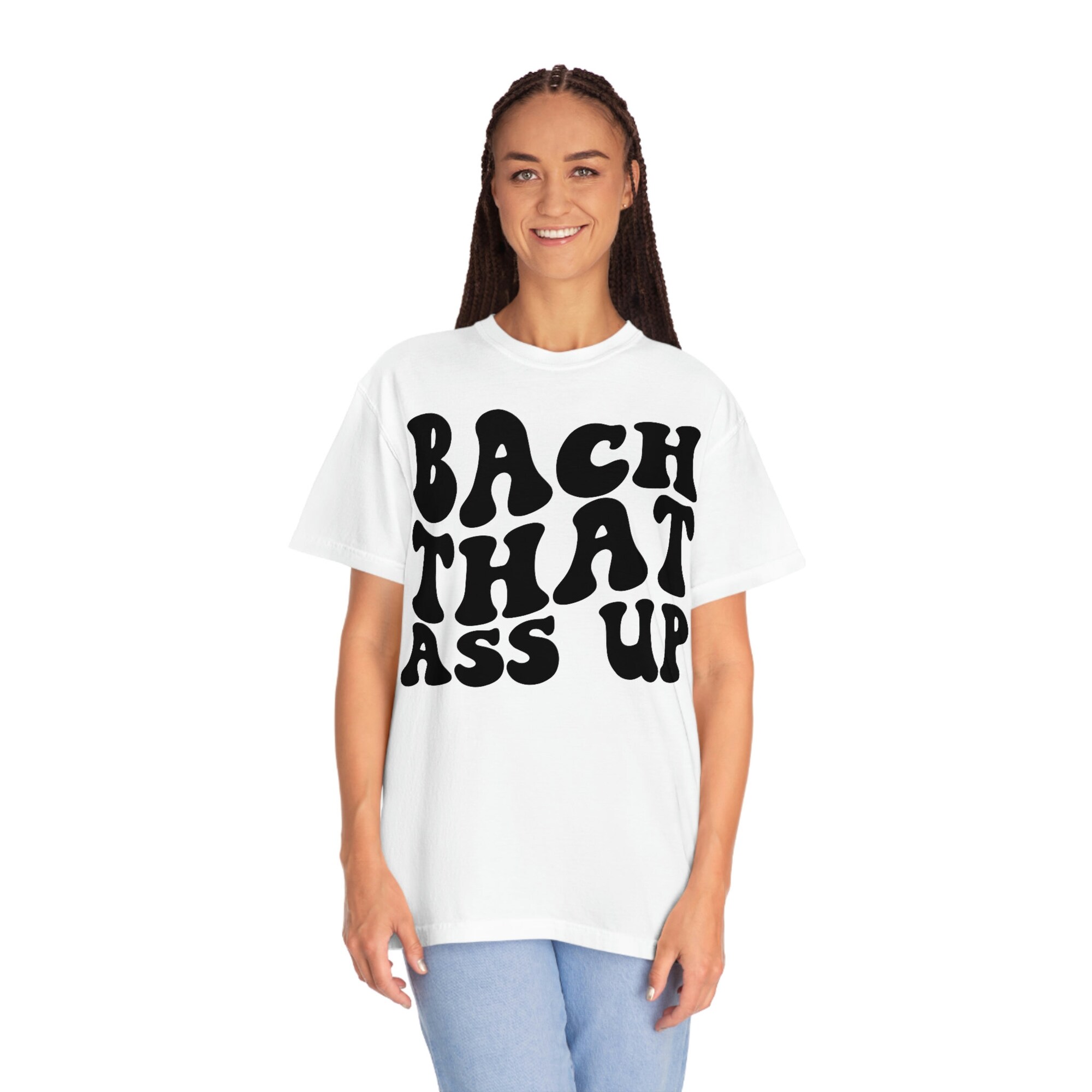 Groovy Retro Bachelorette Bach That Ass Up Party Shirt image 3