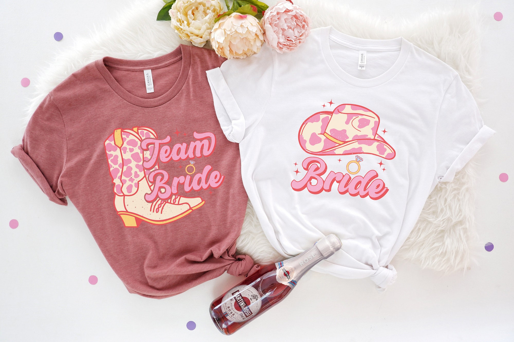 Bachelorette & Bridal Shower Tees - Team Bride Country Style Gifts image 4