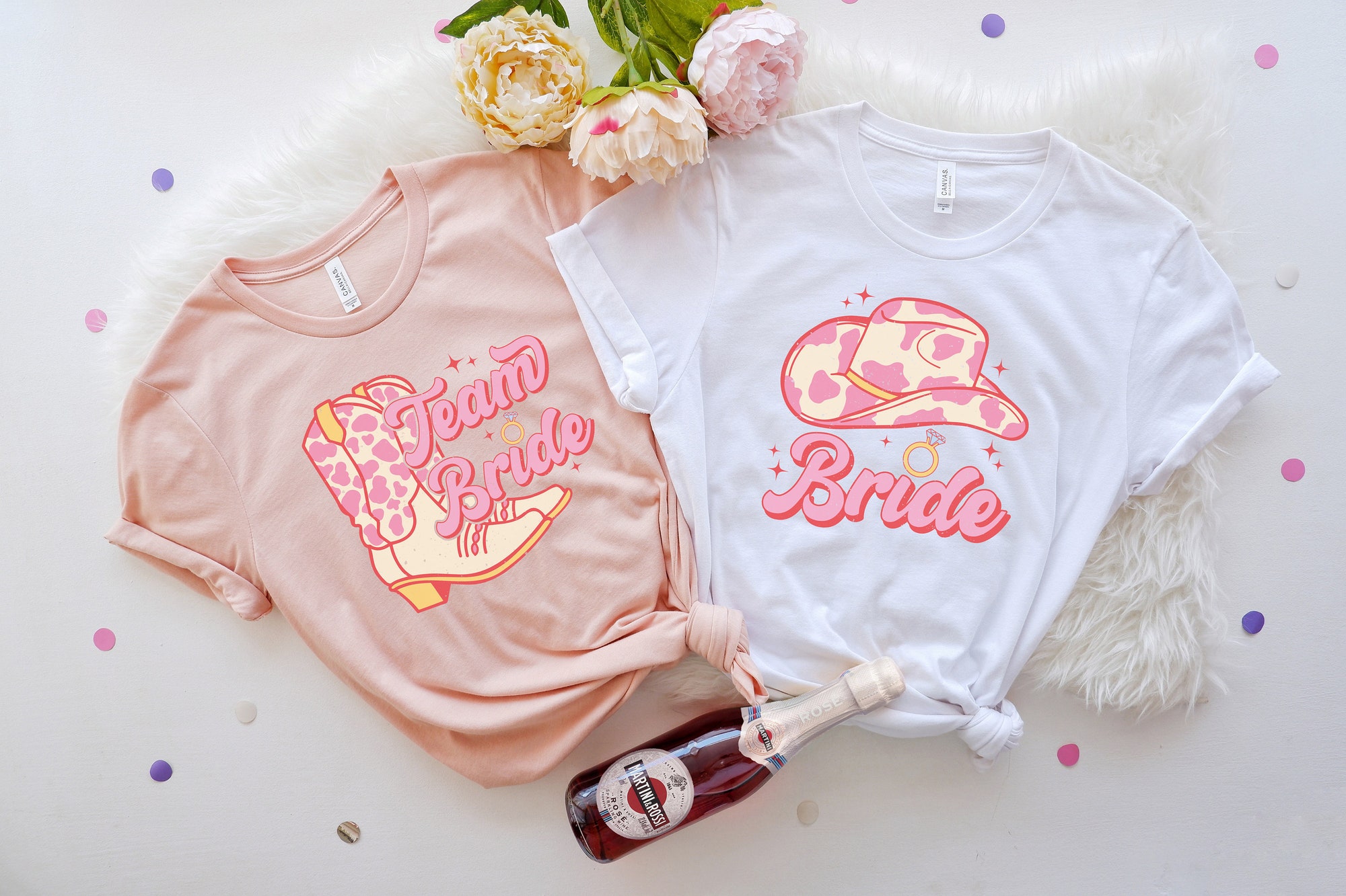 Bachelorette & Bridal Shower Tees - Team Bride Country Style Gifts image 1