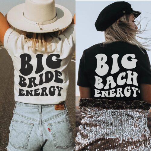 Big Bach Energy: Retro Custom Bachelorette Party Shirts image 0