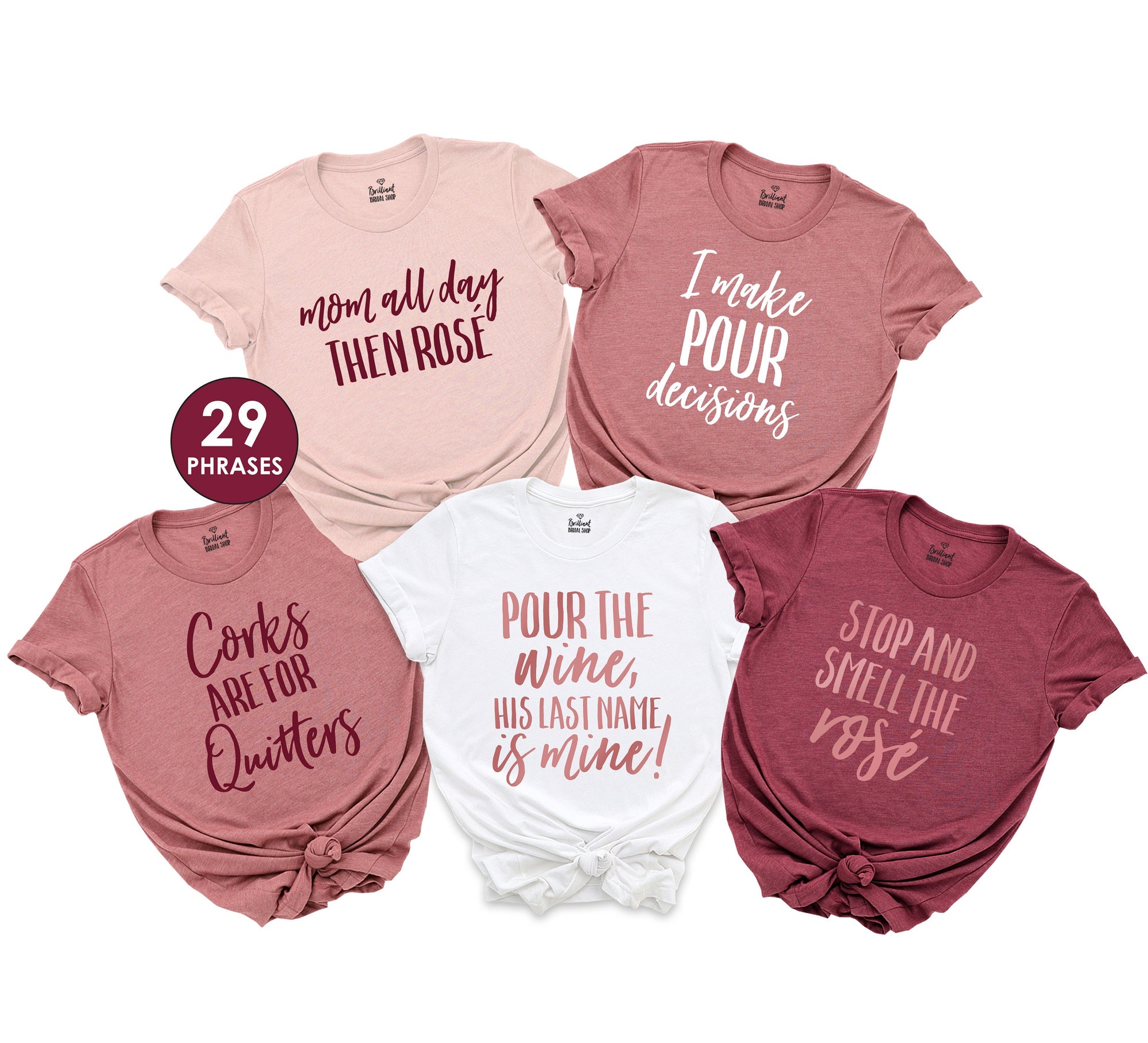 Wine Bachelorette Party: Tasting & Funny Wine Quote Shirts image 2