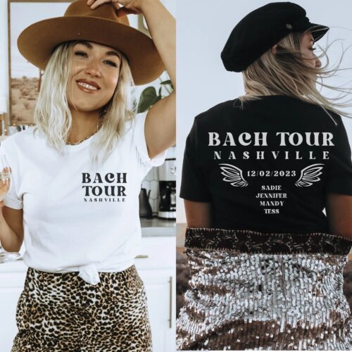 Retro Custom Bachelorette Shirt: Personalized Bach Party Fun image 0